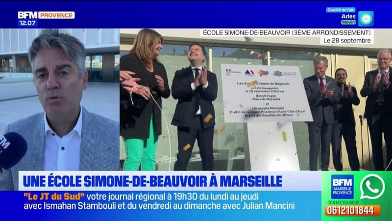 Marseille : l’école Marceau inaugurée et rebaptisée Simone-de-Beauvoir 