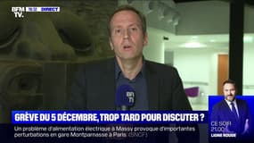 Frédéric Sève (CFDT) sur le 5 décembre: "La CFDT cheminots appelle à la grève parce que la discussion catégorielle leur paraît bloquée"