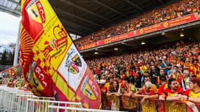 Les supporters de Lens lors d'un match de Ligue 1, le 20 août 2023