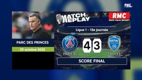 PSG 4-3 Troyes : Le goal replay de la difficile  victoire du PSG avec les comm' de RMC