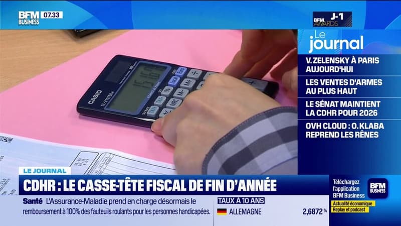 CDHR : le casse-tête fiscal de fin d'année