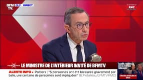 Fusillade à Poitiers: "Entre 400 et 600 personnes impliquées", déclare le ministre de l'Intérieur Bruno Retailleau