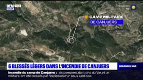 Incendie au camp de Canjuers: des blessés légers après l'explosion d'un obus