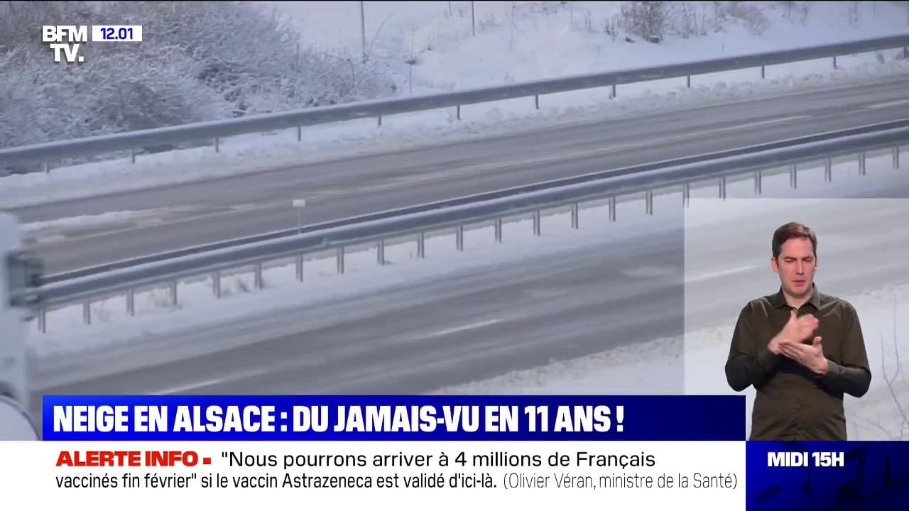 Neige En Alsace Du Jamais Vu Depuis 11 Ans