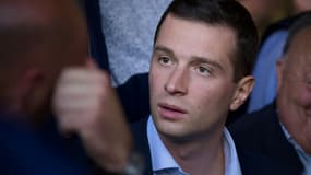 Jordan Bardella rencontre des agriculteurs à Les Plets dans le Loiret le 14 juin 2024
