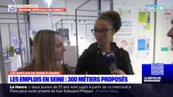"Les emplois en Seine": des jeunes en recherche visitent le salon