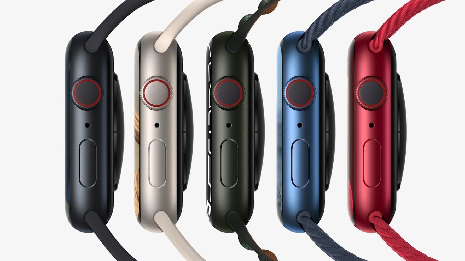 Les couleurs de l'Apple Watch Series 7. Les couleurs de l'Apple Watch Series 7.