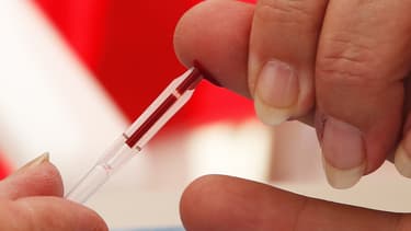 Un dépistage du VIH.