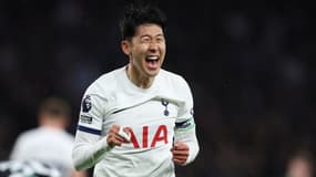 Heung-min Son lors de Tottenham-Brighton, le 10 février 2024 en Premier League