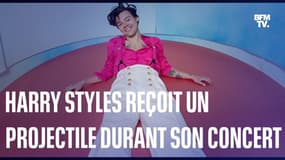 Harry Styles reçoit un projectile pendant son concert à Vienne en Autriche 