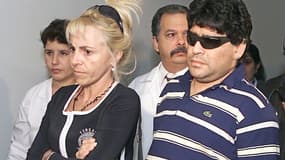 Claudia Villafañe  et Diego Maradona en 2000