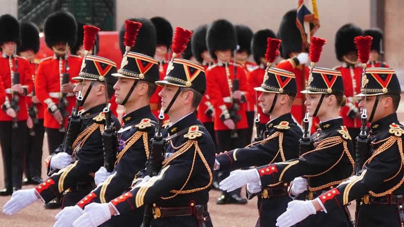 Les images des gardes français à Buckingham Palace, pour les 120 ans de l'Entente Cordiale