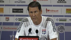 Rudi Garcia en conférence de presse, le 15 juillet 2020