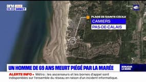 Pas-de-Calais: un homme meurt après avoir été pris au piège par la marée à Camiers