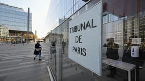 L'entrée du tribunal de Paris, le 22 mars 2022 (photo d'illustration).
