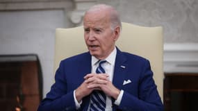 Joe Biden à la Maison Blanche, lors d'une rencontre avec le président indonésien Joko Widodo, le 13 novembre 2023 