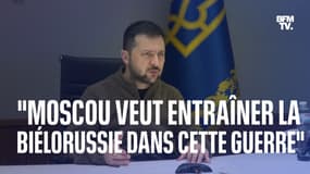 Guerre en Ukraine: Volodymyr Zelensky demande une mission d'observation internationale à la frontière biélorusse