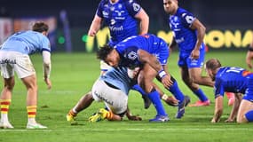 Wilfrid Hounkpatin lors du match USAP-CO en Top 14