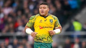 L'international australien Tolu Latu, à Londres le 24 novembre 2018