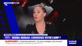 Affaire Booba-Berdah: "Si j'ai un tort, il sera réprimandé par la justice. Il n'a pas à être réprimandé par un rappeur qui habite à l'autre bout du monde et qui ne me connaît pas", affirme Magali Berdah