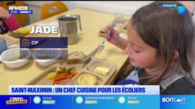 Saint-Maximin: les élèves conquis, après le repas préparé par un chef