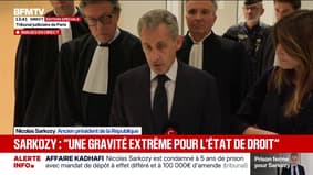 "Je suis condamné pour avoir prétendument laissé faire deux de mes collaborateurs qui auraient eu l'idée d'un financement illégal de ma campagne": Nicolas Sarkozy réagit après sa condamnation à 5 ans de prison 