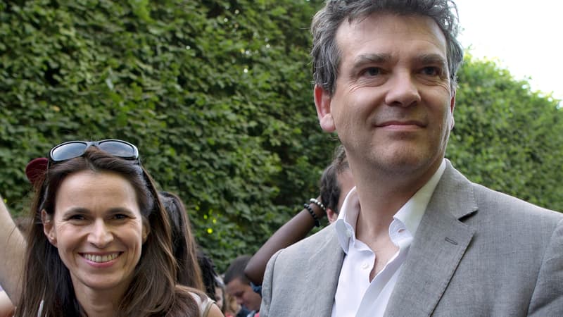 Arnaud Montebourg et Aurélie Filippetti en juin 2014 à la fête de la musique.