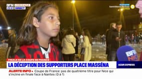 "Ils n'y ont pas cru": la déception d'un jeune supporter de Nice, après la défaite des Aiglons en finale de Coupe de France