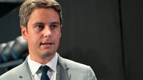 Le Premier ministre Gabriel Attal à Nanterre le 15 juillet 2024.