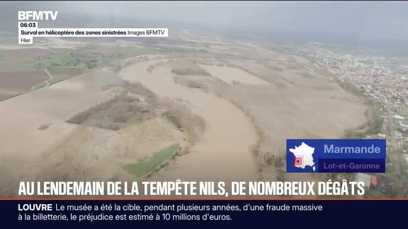 Les nombreux dégâts après le passage de la tempête Nils