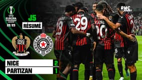 Résumé :  Nice 2-1 Partizan - Conference League  (J5)
