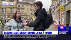 Rouen: les étudiants bloquent l'université et défilent vers l'Hôtel de Ville
