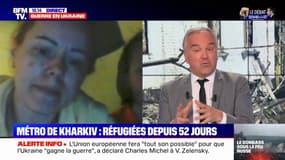 "C'était difficile au début mais maintenant on s'est habitués": une mère réfugiée dans le métro de Kharkiv avec sa fille depuis 52 jours témoigne 