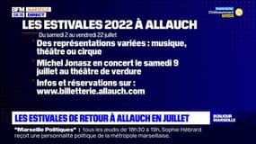 "Plusieurs milliers de personnes" sont attendues cet été aux Estivales d'Allauch, du 2 au 22 juillet