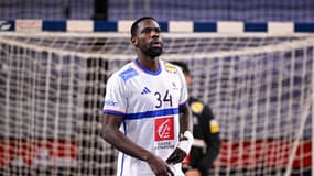 Karl Konan lors du Mondial de handball, en janvier 2025.