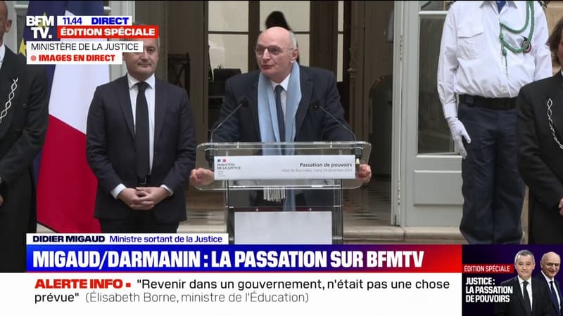 Passation avec Gérald Darmanin: 