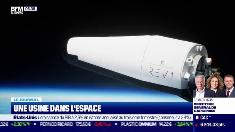 Une usine dans l'espace