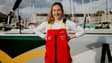 Violette Dorange pendant la préparation du Vendée Globe 2024-2024, avril 2024