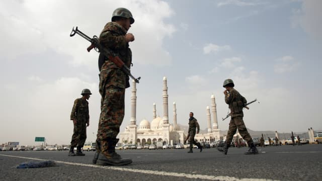 Des soldats au Yémen, dans la capitale Sanaa - photo d'illustration - AFP