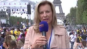 Valérie Trierweiler juge "réussie" la "journée des oubliés des vacances".