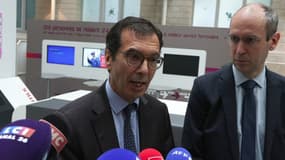 Le PDG de la SNCF, Jean-Pierre Farandou, le 26 juillet 2024 à Paris s'exprime après les actes de sabotage visant le réseau SNCF