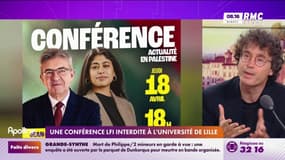 Conférence LFI interdite: "Tout cela fait le jeu de l'extrême droite", juge Mathieu Slama