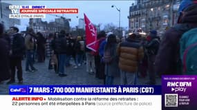 Paris: les derniers manifestants arrivent place d'Italie