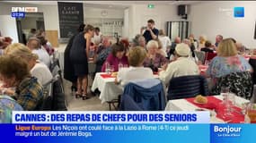 "On devrait faire ça tous les jeudis": des repas de chefs étoilés proposés à des seniors de Cannes