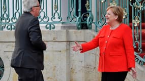 Jean-Claude Junker et Angela Merkel