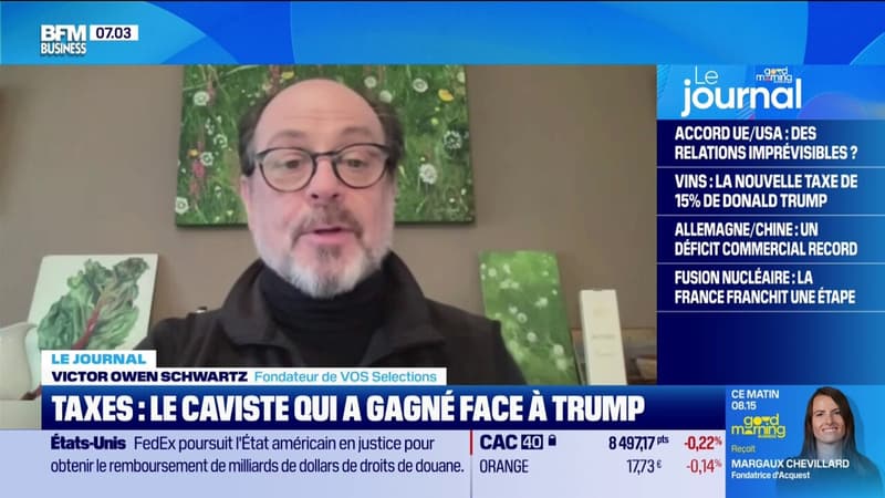 Ce caviste new-yorkais, qui a fait annulé les droits de douane de Donald Trump, inquiet face à la menace d'une nouvelle taxe américaine