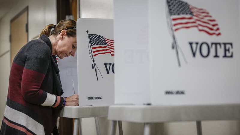 Dans un bureau de vote du Colorado, le 8 novembre 2016.