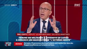 Tribune de militaires: "Je la soutiens et je la signe", plaide Eric Ciotti