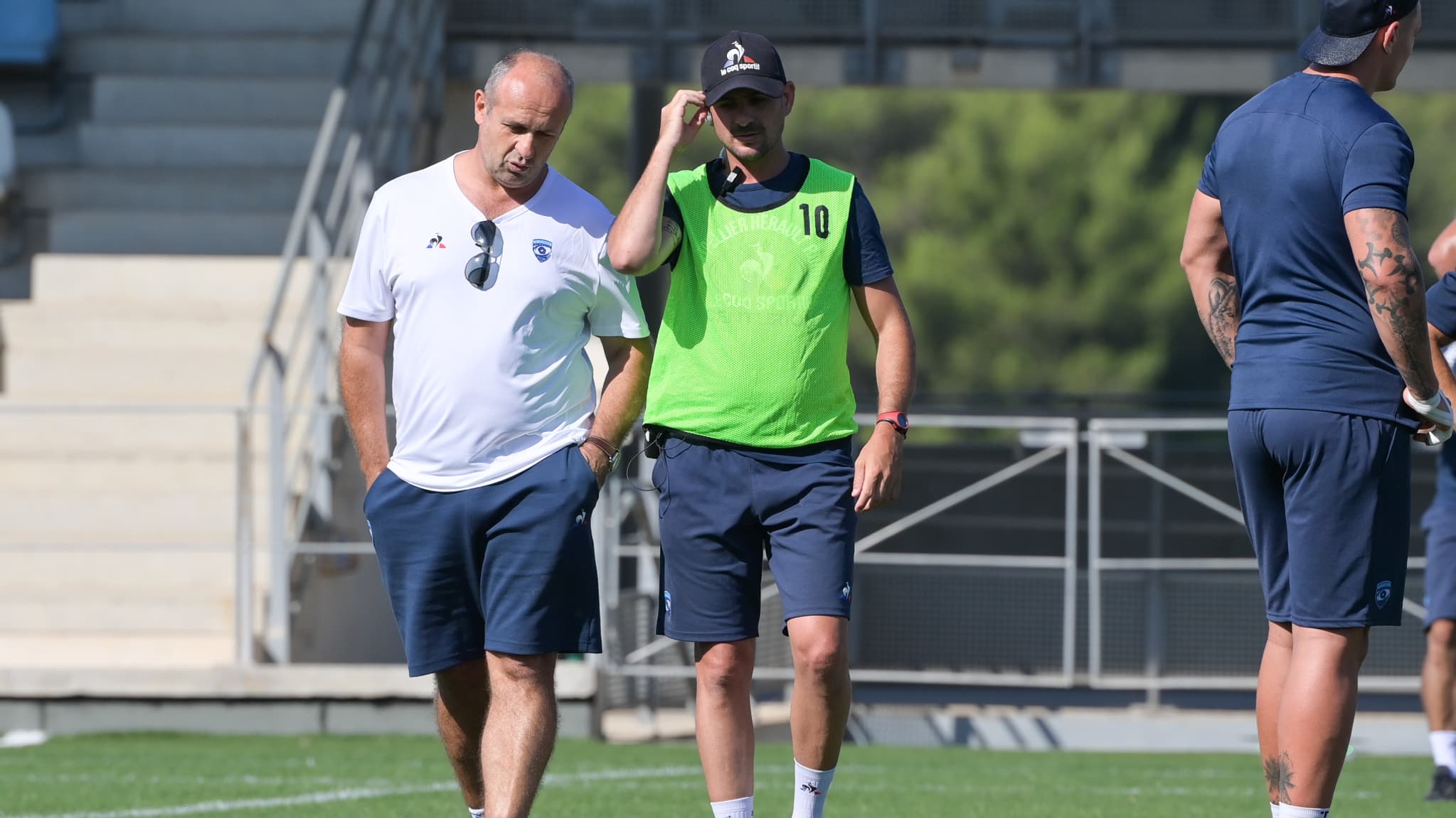 Philippe Saint-André en discussions avec Alexandre Ruiz