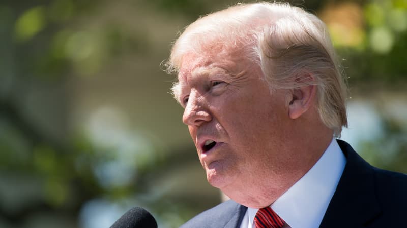 Le président américain Donald Trump, dans un jardin de la Maison Blanche, le 1er mai 2018.